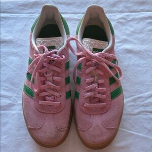 Adidas Pink and Green Casual Shoes